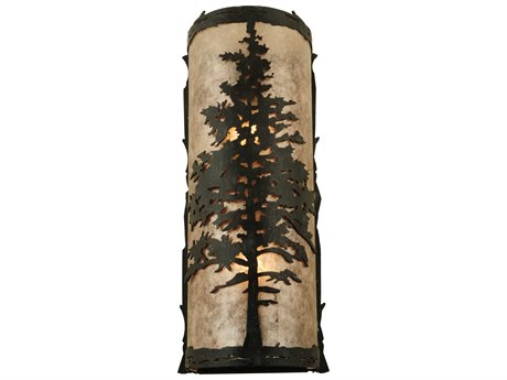 Meyda Tamarack 2-Light Brown Wall Sconce