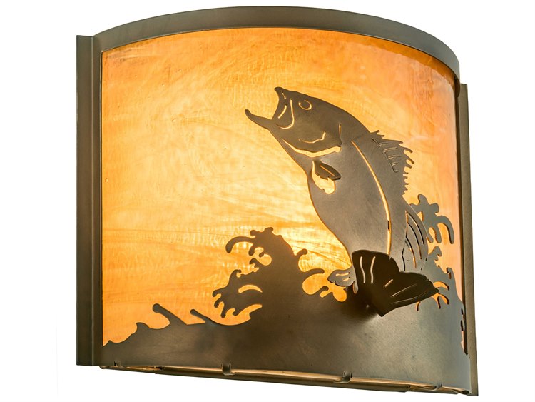 Meyda Rustic 1-Light Brown Wall Sconce