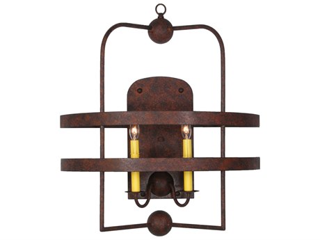 Meyda Aldari 2-Light Brown Wall Sconce