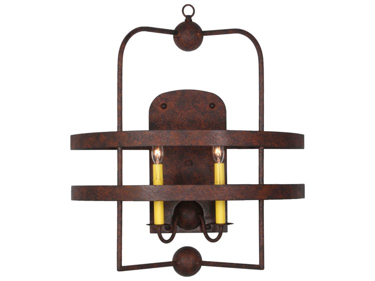 Meyda Aldari 2-Light Brown Wall Sconce