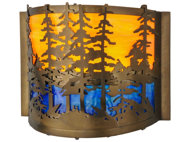 Meyda Rustic 1-Light Copper Wall Sconce