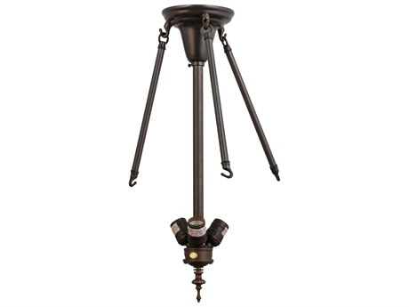 Meyda Craftsman Brown Semi Flush Mount