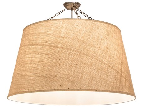 Meyda 6-Light Bronze Empire Semi Flush Mount