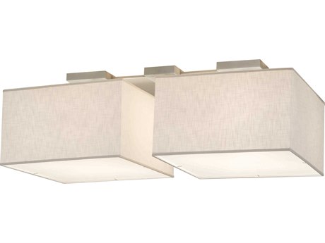 Meyda 8-Light Off White Glass Geometric Semi Flush Mount