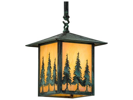 Meyda Seneca 1 - Light Glass Outdoor Hanging Light