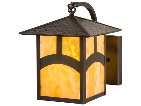 Meyda Seneca 1 - Light Glass Outdoor Wall Light
