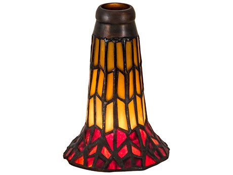 Meyda Pond Lily Honey Wisp / Red Shade