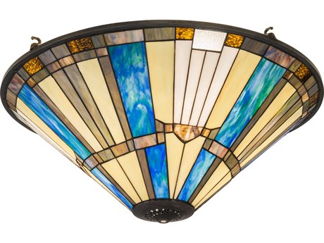 Meyda Beachfront Blue / Beige 25" Shade