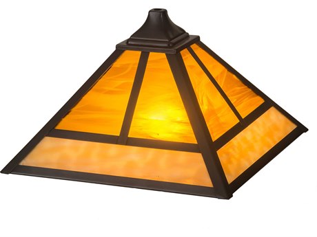 Meyda T-Mission Amber / Beige 19" Shade