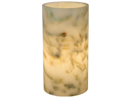 Meyda Cylinder Light Green Jadestone Flat Top Candle Cover
