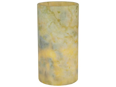 Meyda Cylinder Light Green Jadestone Flat Top Candle Cover