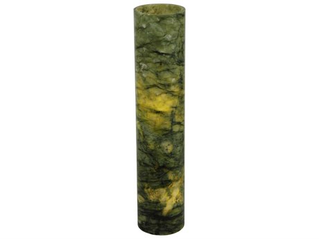 Meyda Cylinder Green Jadestone Flat Top Candle Cover