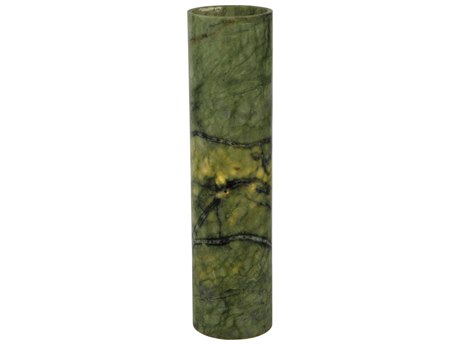 Meyda Cylinder Green Jadestone Flat Top Candle Cover