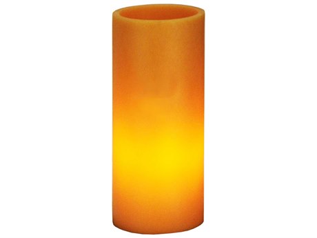 Meyda Poly Resin Amber Flat Top Candle Holder