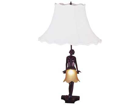 Meyda Lighting Silhouette 30's Lady Accent Bronze Table Lamp