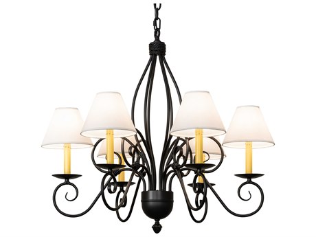 Meyda Squire 6-Light Blackwash Empire Chandelier