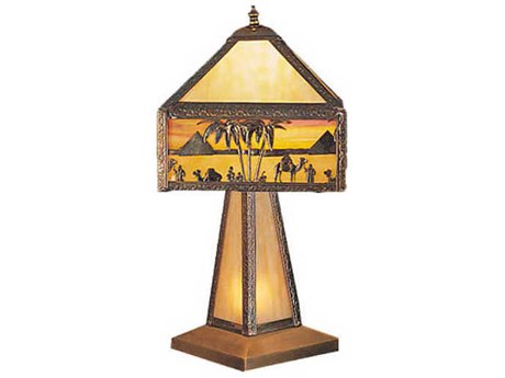 Meyda Rustic Lodge Off White Table Lamp