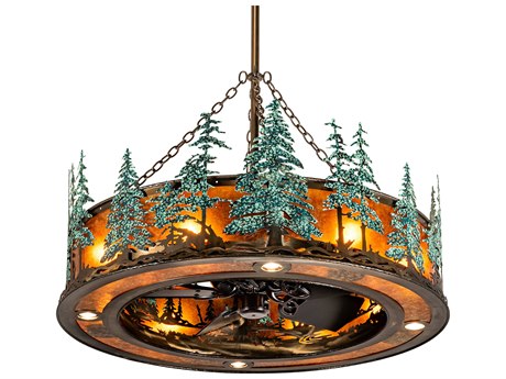 Meyda Tall Pines 45" 1 2 - Light Chandel-Air