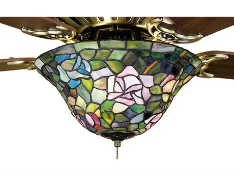 Meyda Tiffany Rosebush Fan Light Fixture