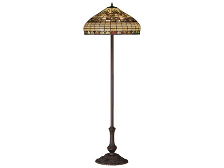 Meyda Tiffany Edwardian 63" Tall Bronze Floor Lamp