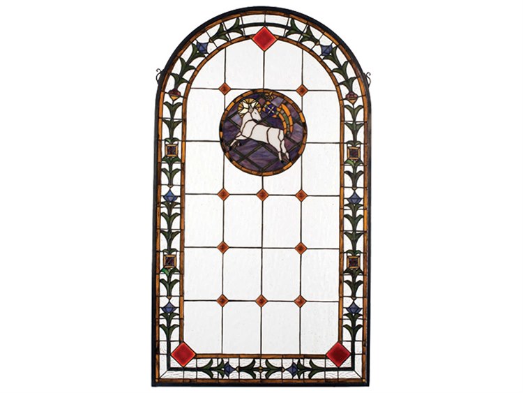 Meyda Tiffany Lamb of God Stained Glass Window