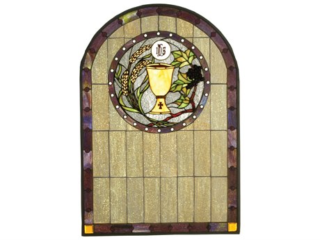 Meyda Tiffany Sacrament Stained Glass Window