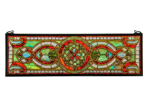 Meyda Tiffany Evelyn In Topaz Transom Stained Glass Window