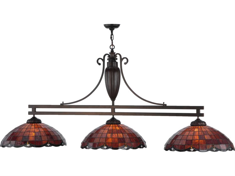 Meyda Tiffany 3-Light Bronze Bowl Island Pendant