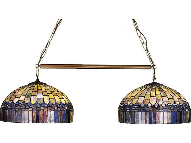 Meyda Tiffany 6-Light Bronze Dome Geometric Island Pendant