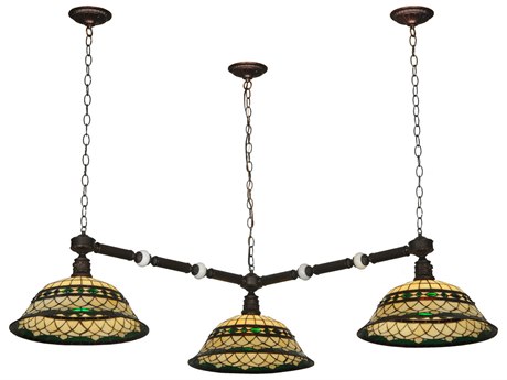 Meyda Tiffany Roman 3-Light Brown Bowl Pendant