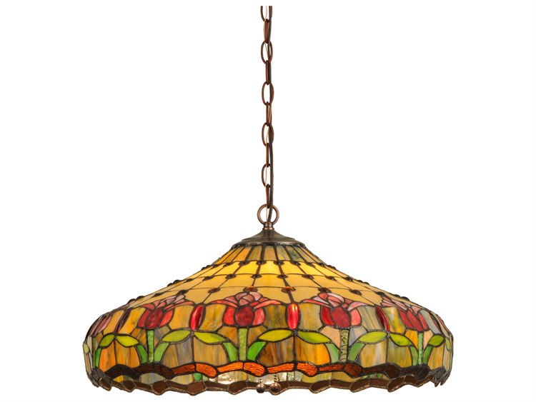 Meyda Tiffany 3-Light Bronze Pendant