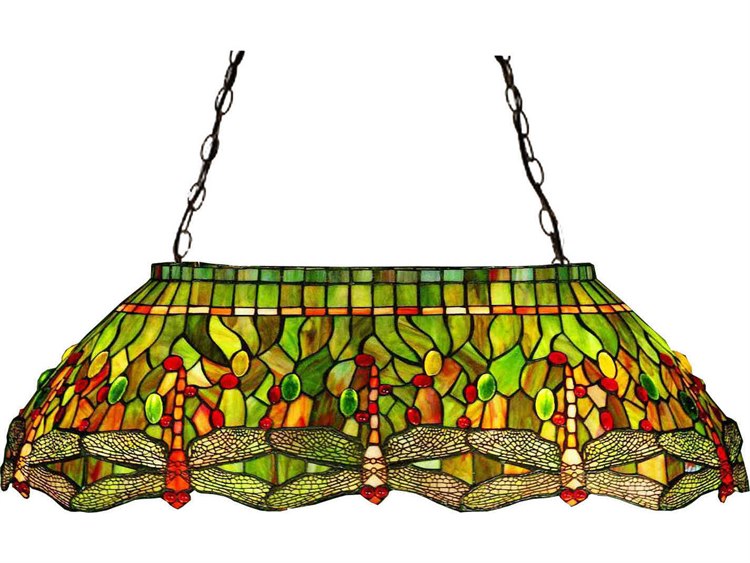 Meyda Tiffany Dragonfly 6-Light Bronze Geometric Pendant