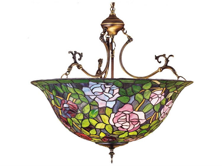 Meyda Tiffany 3-Light Bronze Bowl Geometric Pendant