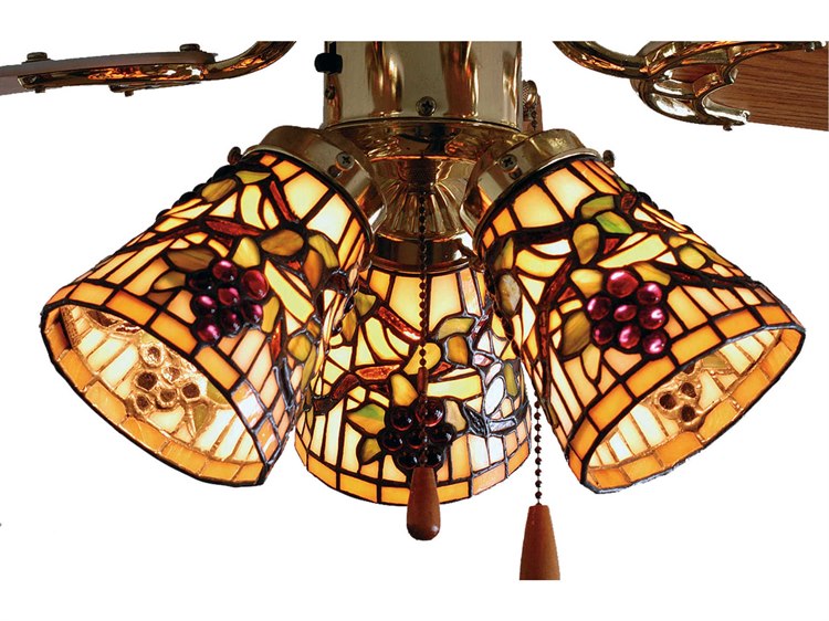 Meyda Tiffany Jeweled Grape Fan Light Shade