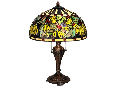 Meyda Tiffany Diente De Leon Bronze Table Lamp