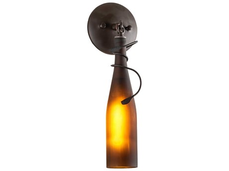Meyda Tuscan Vineyard 1-Light Oil Rubbed Bronze Brown Glass Wall Sconce