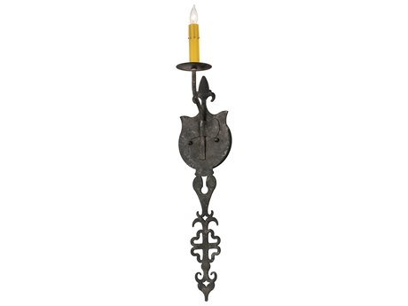 Meyda 1-Light Gray Glass Wall Sconce