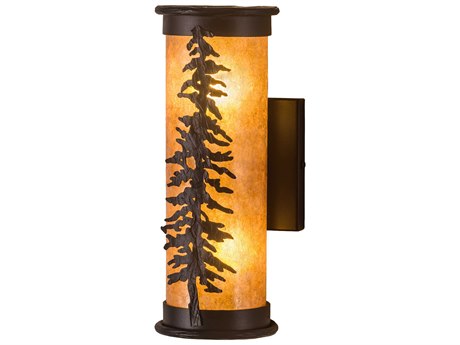 Meyda Tamarack 2-Light Black Wall Sconce