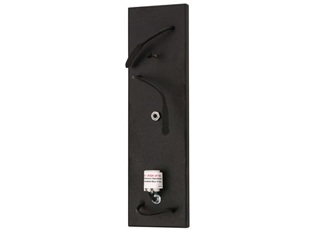 Meyda Vanity Black 4" Wall Sconce