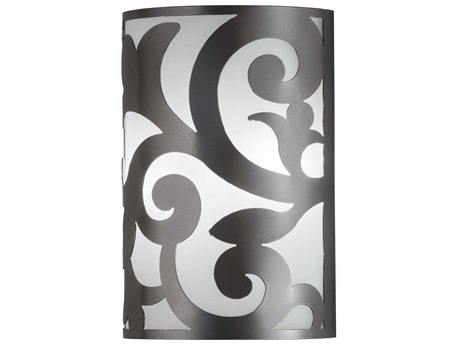 Meyda 2-Light Gray Glass Wall Sconce