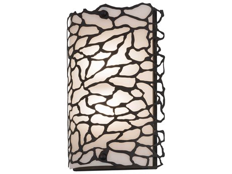 Meyda 2-Light Bronze Wall Sconce