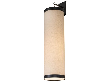 Meyda 1-Light Black Glass Wall Sconce