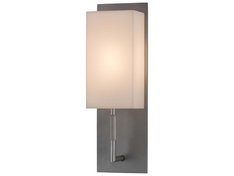 Meyda 1-Light Nickel Glass Wall Sconce