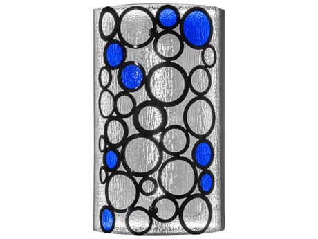 Meyda Led Black Glass Wall Sconce