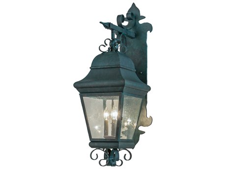 Meyda Vincente Verdigris 3 - Light Outdoor Wall Light
