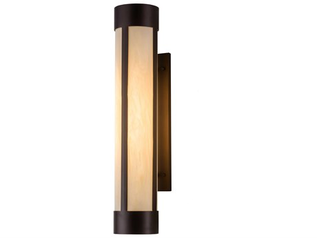 Meyda Cartier 1-Light Bronze Glass Wall Sconce