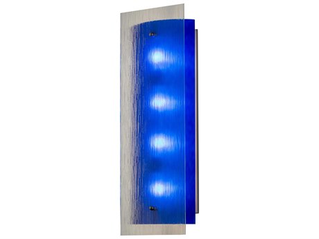 Meyda 4-Light Nickel Glass Wall Sconce