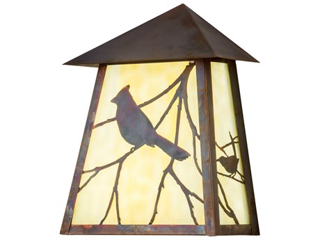 Meyda Led Copper Glass Wall Sconce