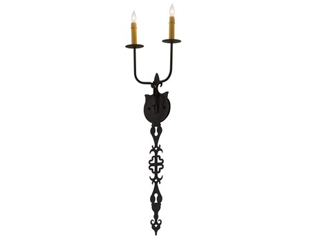 Meyda 2-Light Gray Wall Sconce