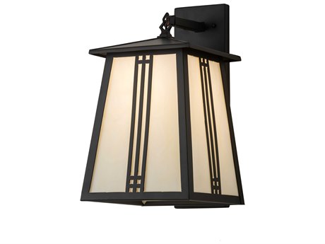 Meyda 1-Light Bronze Glass Wall Sconce